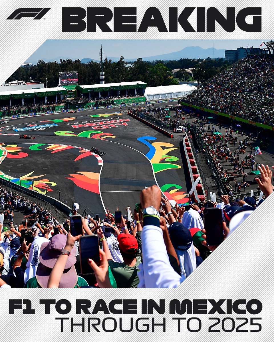 BREAKING: The Mexico City Grand Prix is staying on the F1 calendar until at least 2025! ¡Viva México! 🇲🇽 #MexicoGP #F1
