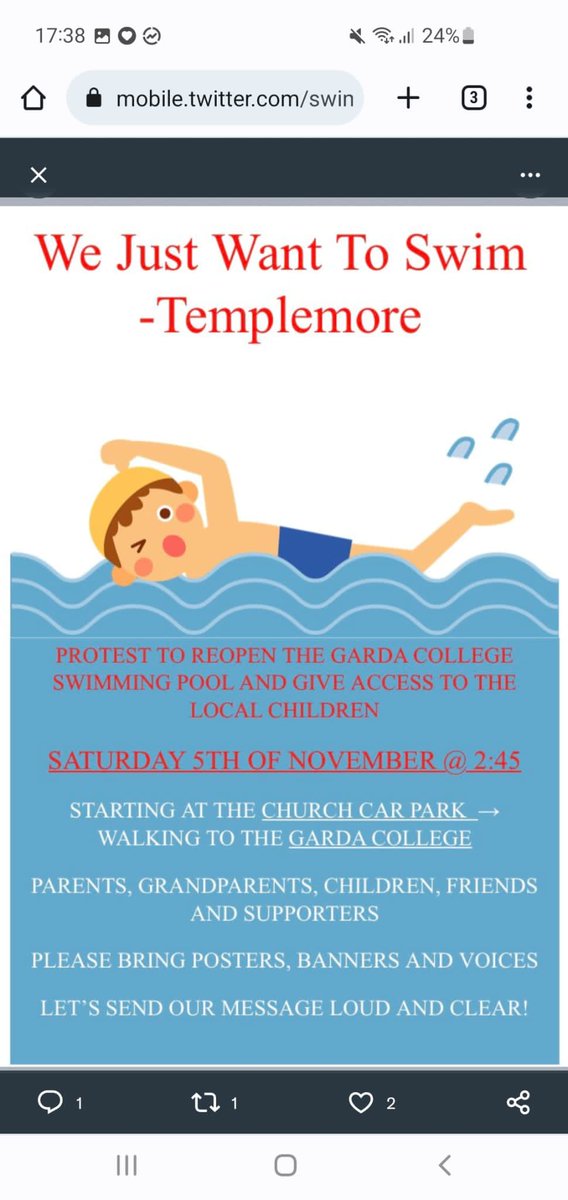 I'm from the Templemore area and I've no problem saying that when not needed by the <a href="/gardainfo/">Garda Info</a> Garda College the swimming pool there should be available to the local community especially schools as it always was up to recent years