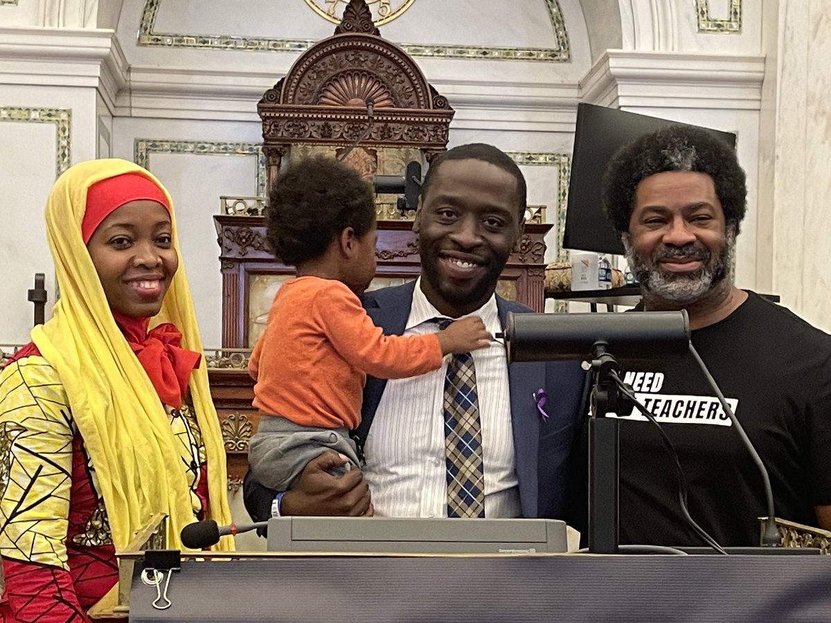 Today in <a href="/PHLCouncil/">PHLCouncil</a>, I introduced a resolution honoring October as Black Male Educators month.

<a href="/CenterBlackEd/">Center for Black Educator Development</a> is convening Black male educators with the goal of #PHLed recruitment, development, and retention.

We need this and so much more.