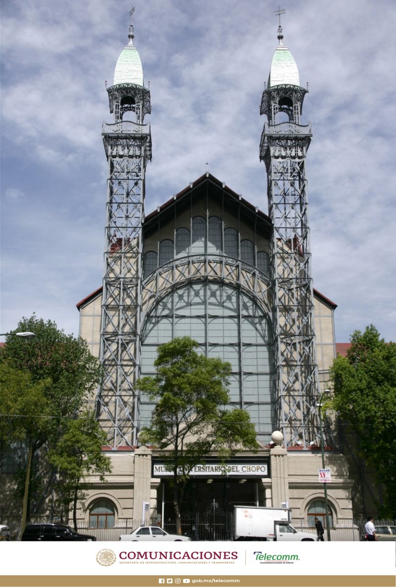 ¡Aniversario del <a href="/museodelchopo/">Museo del Chopo</a>! 🥳

Recinto ubicado en la colonia Santa María la Ribera, de la Ciudad de México. Centro cultural, un espacio para difundir el arte y los esfuerzos culturales de los universitarios. ¿Ya lo conociste? 🤓

#MuseoTelégrafo 
#EntradaLibre
#TELECOMM