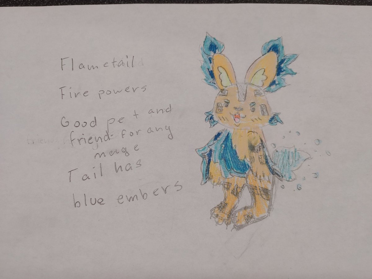 RebeccaBeiter's tweet photo. The aquawolf turns into a mermaid. A rainbow dragon carries a powerful ember. The lunacore has magical horns. Flametail is a loyal pet to mages. #classcraftpets @classcraftgame https://t.co/o2MwiD4AgN