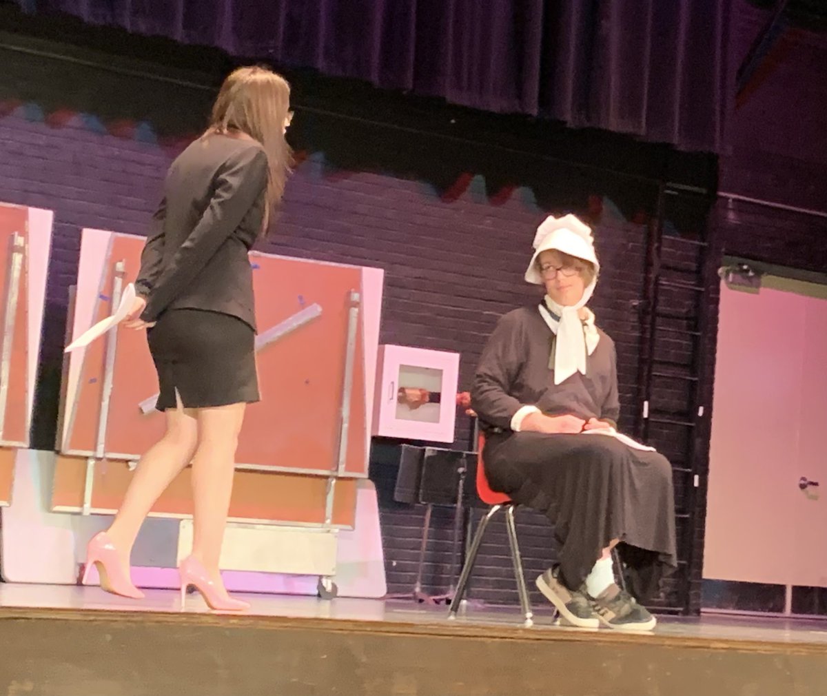 Bridget Bishop is found guilty of practicing witchcraft following the Sophomore Honors Mock Salem Witch Trials!