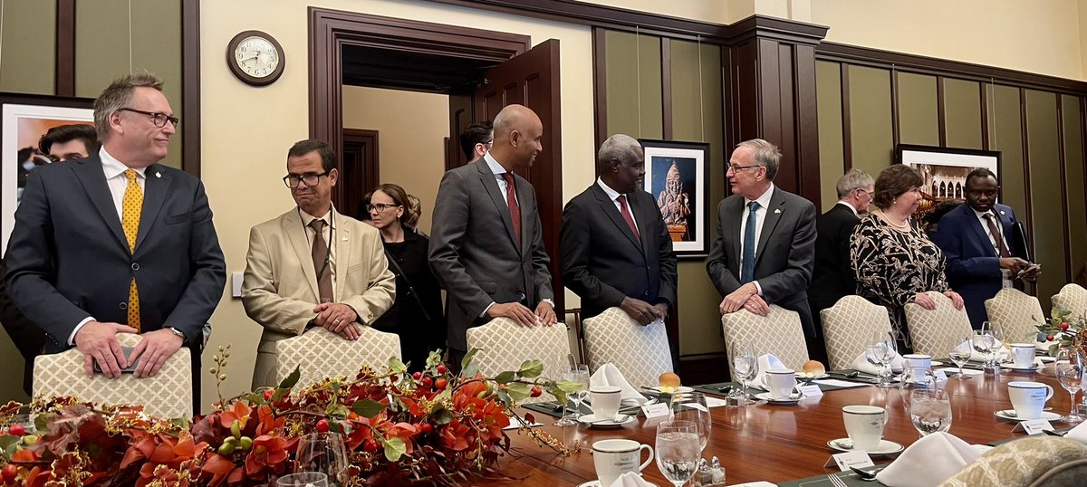 Thank you, @HoCSpeaker, for having us all together today to celebrate his Excellency, @AUC_MoussaFaki Chairperson of the African Union Commission.