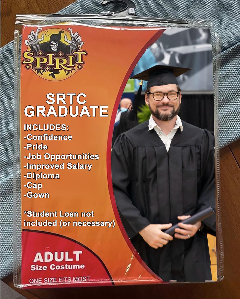 SRTCedu's tweet photo. Not too surprised that #SpiritHalloween is getting on board with the benefits of #TechnicalEducation... 

@TCSG https://t.co/yHmvrcpbTf