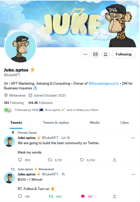 Backisexistent1's tweet photo. @JukeNFT done! https://t.co/6dSfXMaUMG