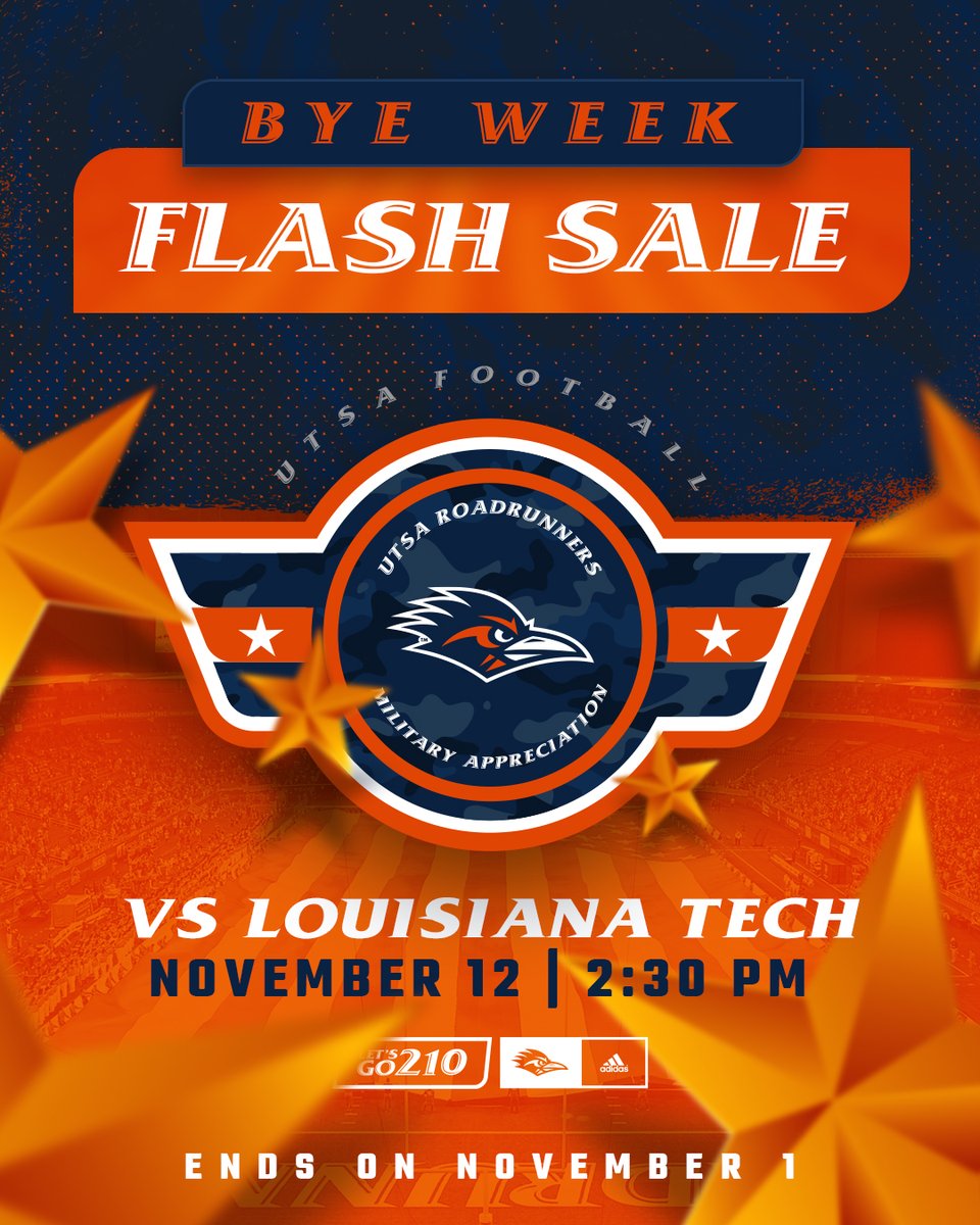 FLASH SALE! ⚡ End zone tickets are as low as $9, sideline seats as low as $20, and midfield tickets are as low as $25 with this limited time offer! ⚡️ Get your tickets TODAY! 🔗 bit.ly/3gMuNRZ #BirdsUp🤙