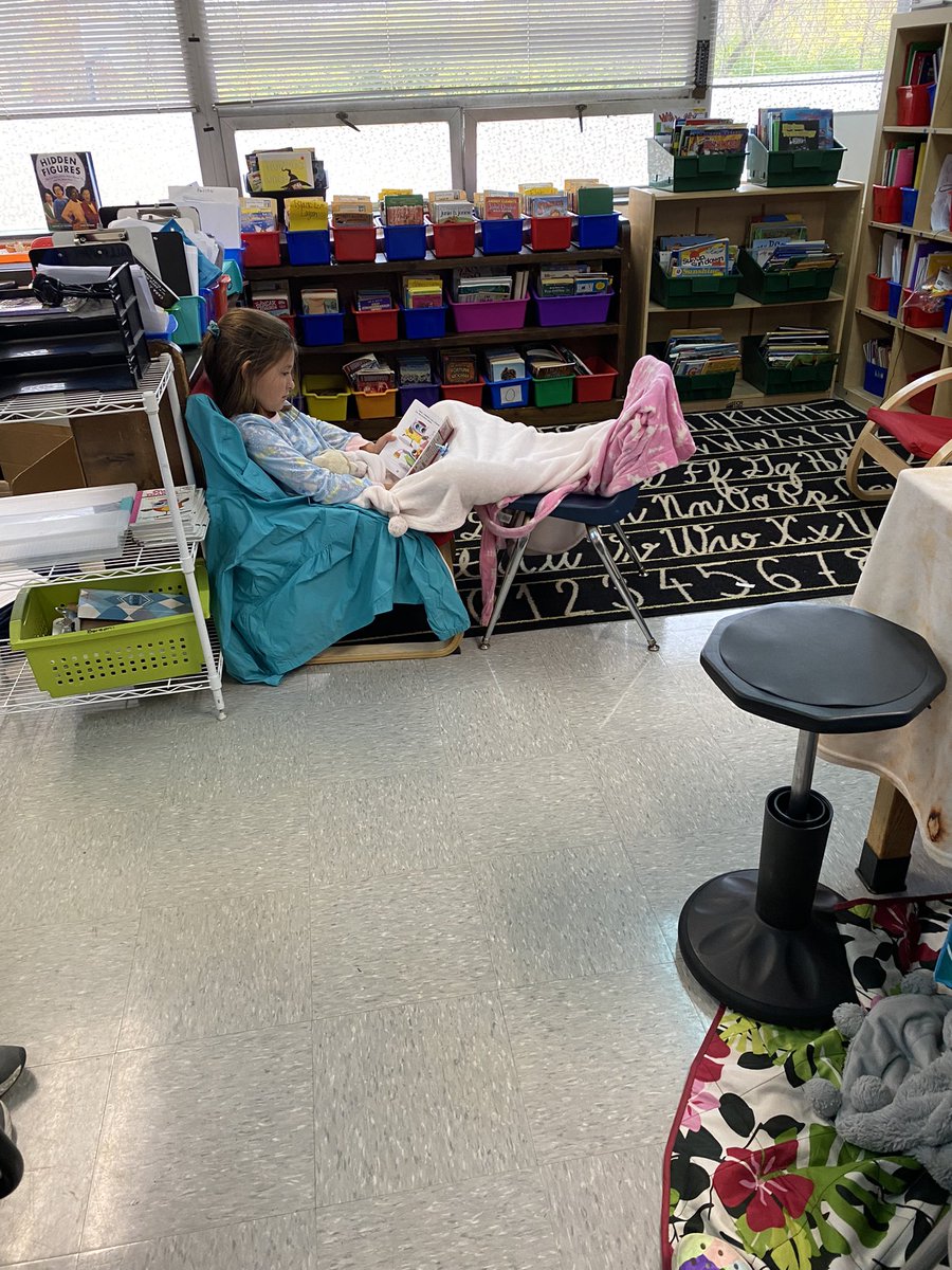Celebrated our hard work on our test with a PJ day and some fort building!