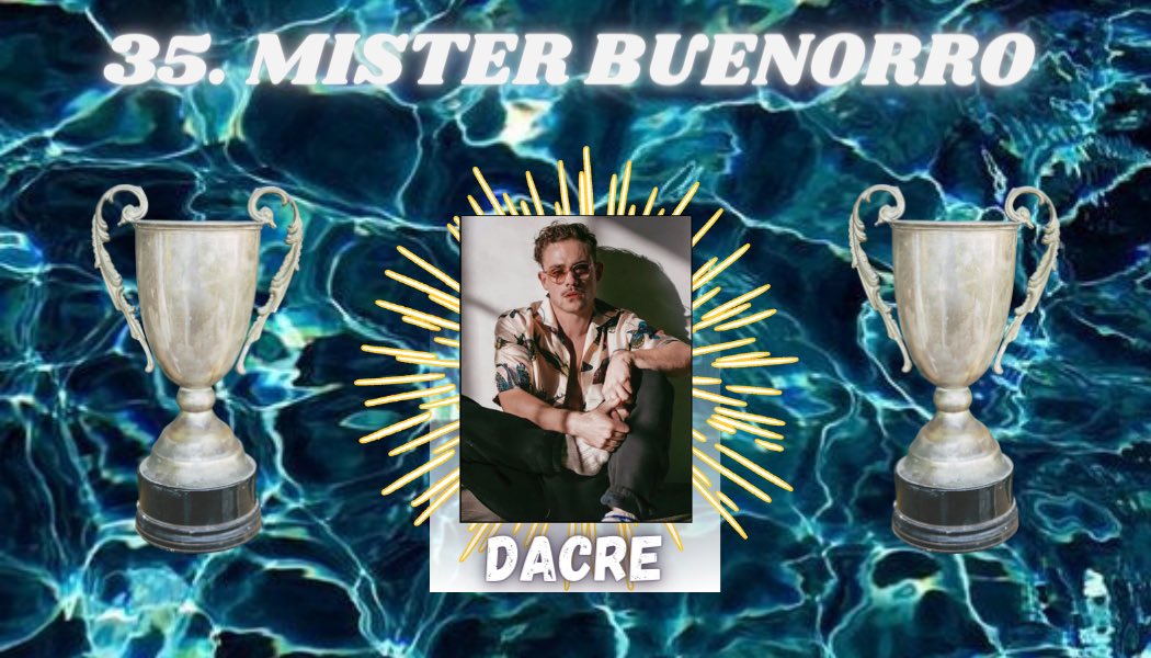 The_Others_7's tweet photo. 35. Mister Buenorro

🏆@Dacre_To7 felicidades🎉 https://t.co/T3KR8Y0Ho8