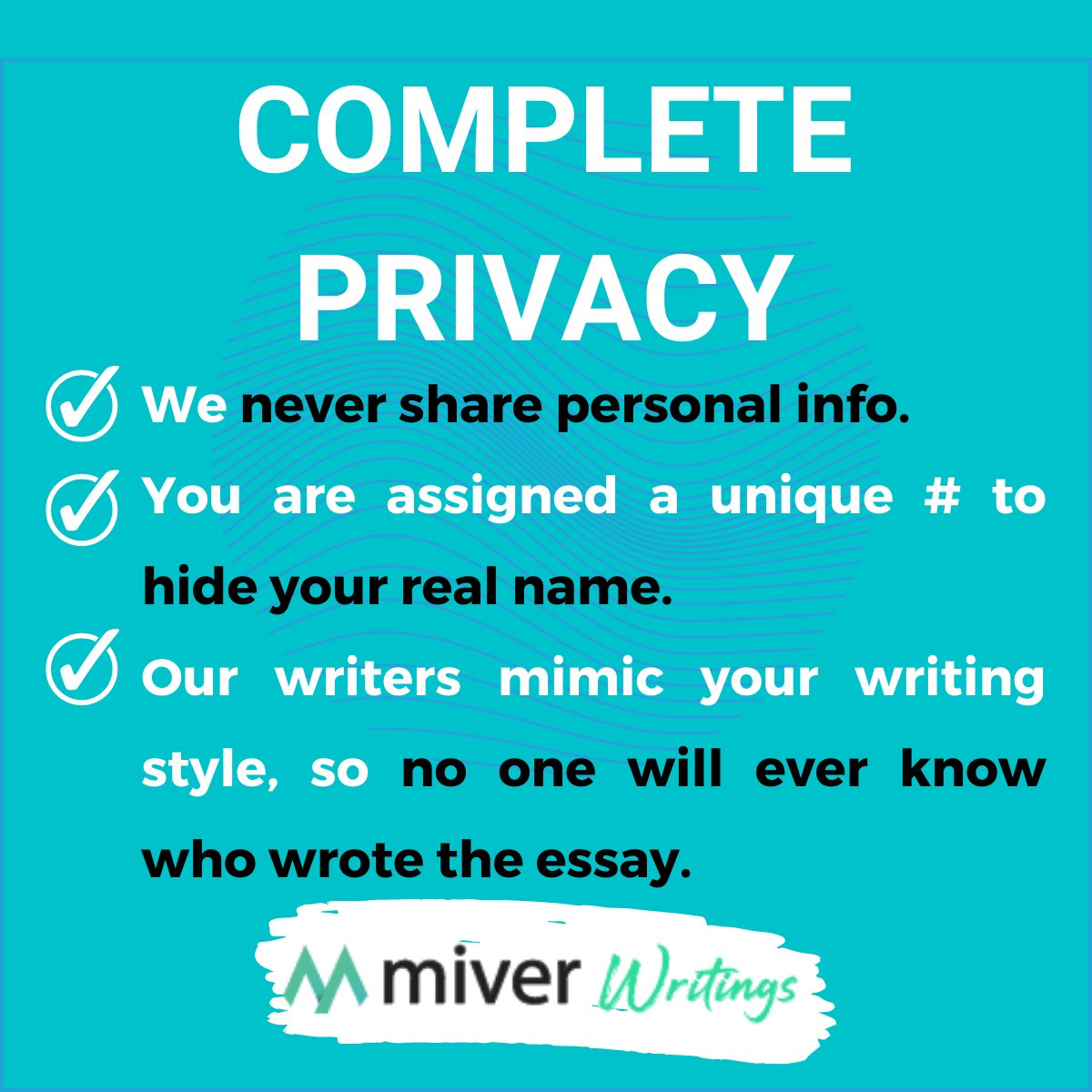 miverwritings's tweet image. Your anonymity and privacy is our top priority, so you can feel completely secure when ordering your essay 😎
#academicwritingassignments
#assignmentsdone
#creativeassignments
#assignmentstodo
#assignmentseverywhere
#academicassignments
#onlineassignments
#assignmentsduesoon