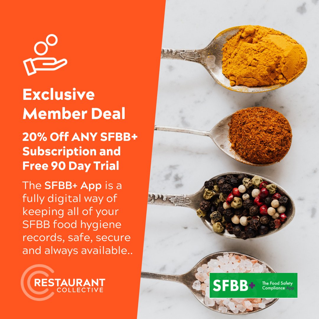 We have partnered up with SFBB+ Food Safety Compliance App to bring our members this amazing discount

#digital #food #foodsafety #compliance 
 
The SFBB+ App is a fully digital way of keeping all of your SFBB food hygiene records, safe, secure and always available.