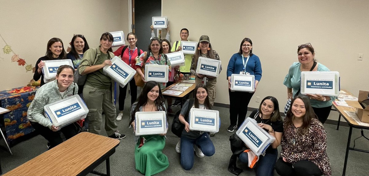 ⁦<a href="/NEISD/">North East ISD</a>⁩ ⁦<a href="/NEISD_Bilingual/">NEISD Bilingual/ESL</a>⁩ Why are these first grade dual language teachers smiling 😊! Llevan una caja llena de centros para sus estudiantes. Ahora si, unstoppable literacy en primer grado. <a href="/melbaochoaa/">Melba Ochoa</a>