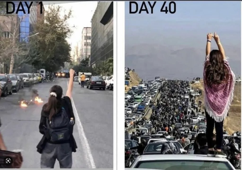 This is how rapidly #Iran protests are growing. #MahsaAmini