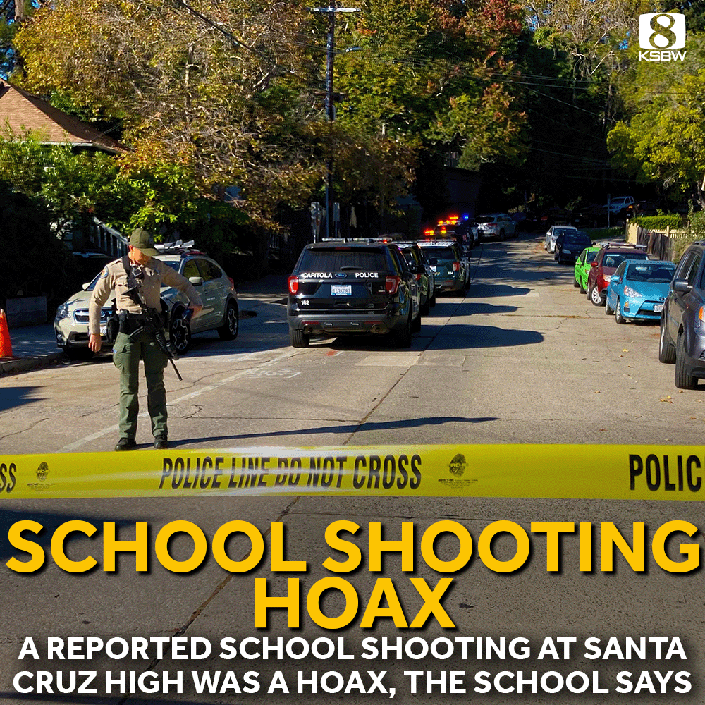 ksbw's tweet image. SHOOTING HOAX: A reported shooting at Santa Cruz High School was a hoax, according to the school. The latest &amp;gt;&amp;gt;&amp;gt; bit.ly/3TGIlgD