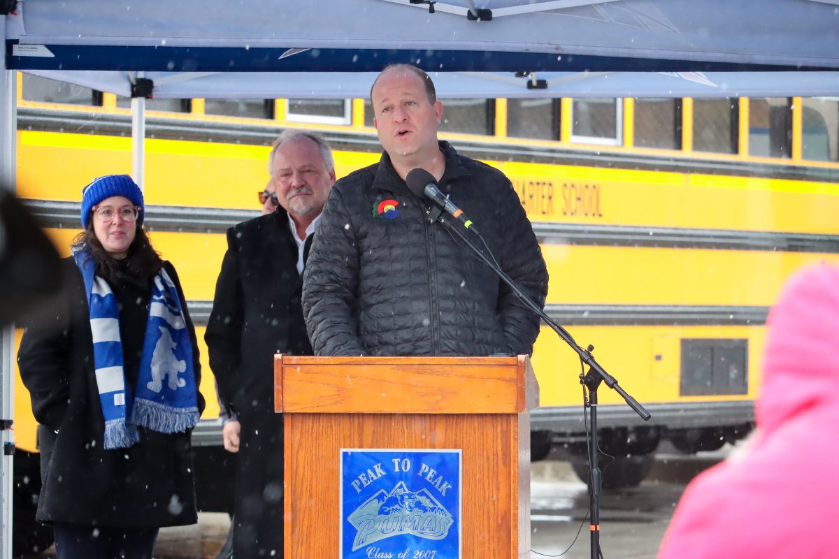 LightningeMtrs's tweet photo. Made in Colorado, deployed in Colorado.

Congratulations Peak to Peak Charter School on having the FIRST fully electric school bus fleet in Colorado! 
#LightningElectyr #CleanAirMatters https://t.co/UR6vbYmXwM