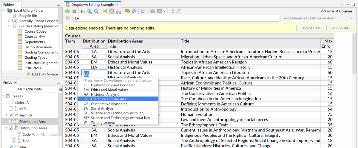 ultorg's tweet photo. Another Ultorg release is out, with lots of improvements in Data Editing mode! There's now a dropdown list for editing foreign keys, and a spreadsheet-like auto-complete when editing text values. Full list of changes in the Release Notes: https://t.co/kpel5lxgx3 https://t.co/cD6hkCfBpg