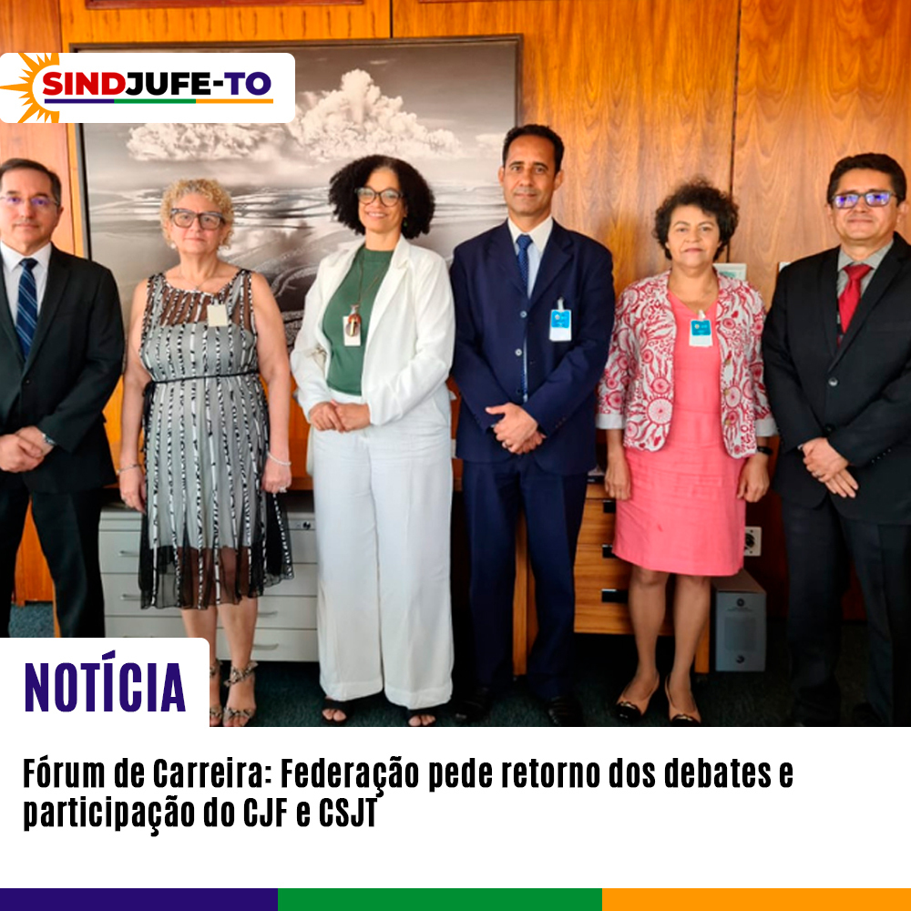 Sindjufe_TO's tweet photo. A Fenajufe participou de reunião no CNJ e STF a convite do Sisejufe para tratar da retomada das discussões do Fórum Permanente de Gestão da Carreira do PJU

Leia em: https://t.co/DsTFdEcp3U https://t.co/bQU8zJAZ8S