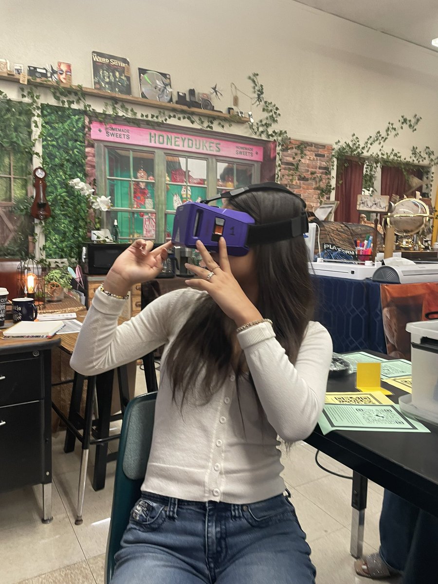 VReducator's tweet photo. Had the opportunity to take Art students to the Lascaux Caves in France in #VR before they launched into creating their own cave paintings! Amazing work by @TheRHSRiders students in Ms. Allen’s class. @mergeedu https://t.co/hE6EbiOngy