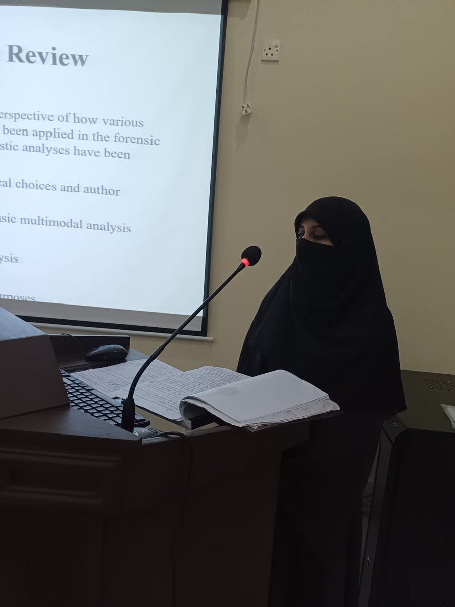 OfNuml's tweet photo. Congratulations to Ms Rakhshanda Elahi on successfully defending her thesis for MPhil in English (Linguistics), on Thursday, 27 October 2022.

Thesis Title:
    
Cyberbullying: A Forensic Linguistic Analysis of Social Media Memes

Supervisor: Dr Zawar Hussain Hashmi

#NUML https://t.co/OEHDDzrzgP