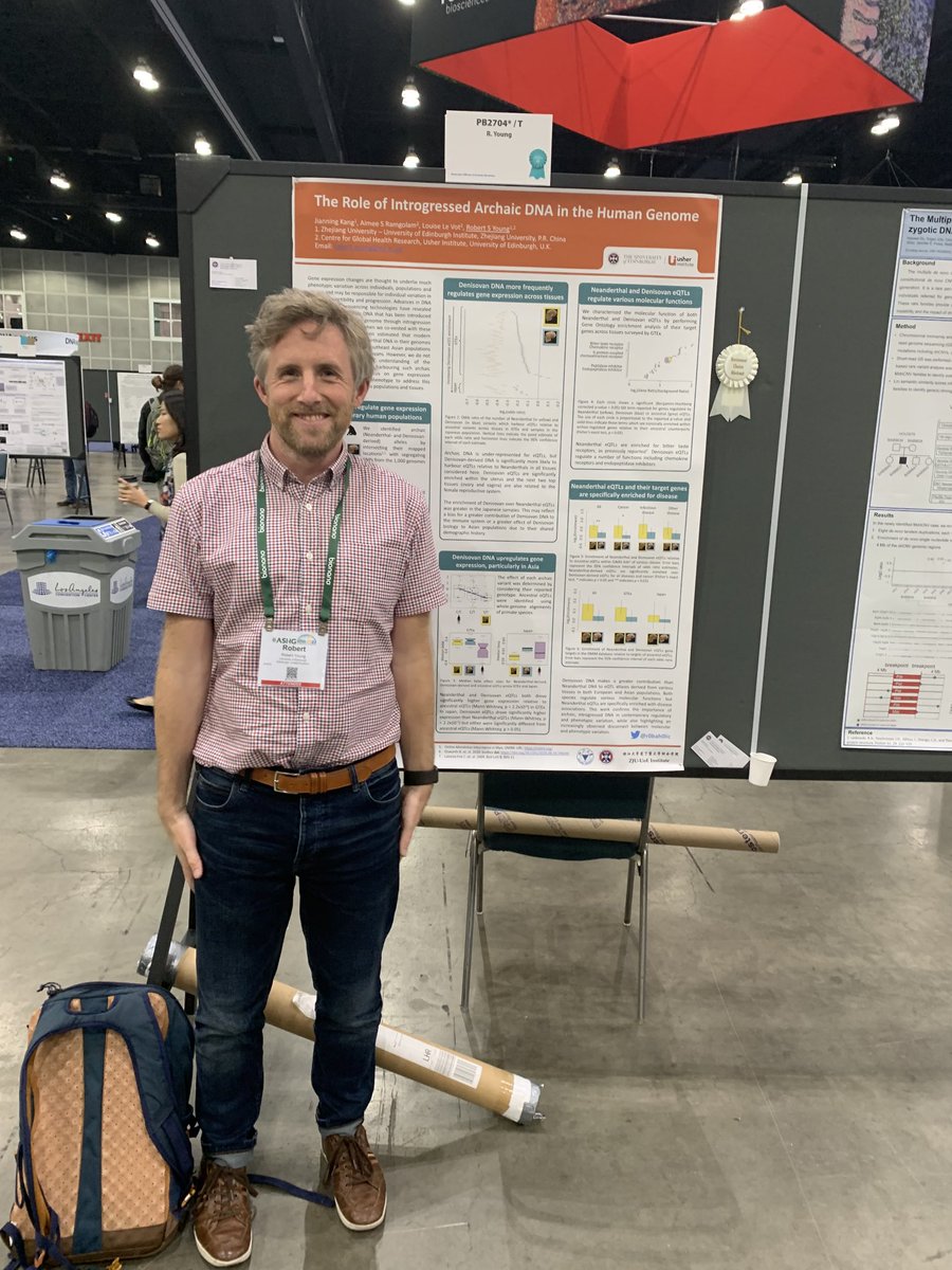 Looking forward to discussing work by my talented students @zje_institute⁩ and ⁦@EdinUniUsher investigating all things archaic⁦⁩ at my poster 2704 this afternoon #ashg22. See you later!