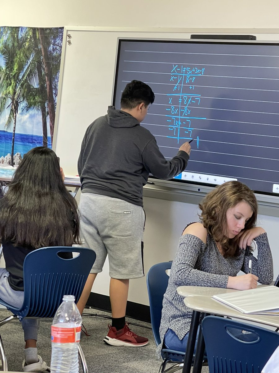 MsBert13's tweet photo. What’s the best day teaching??? The day you let the kids do it! 😃#allmeansall #villagenorth https://t.co/McZ5ruk21H