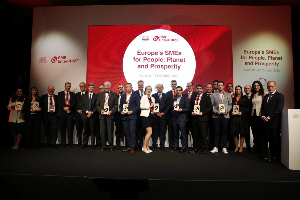 The 2nd edition of Generali’s #SMEEnterPRIZE, a flagship initiative designed to promote a culture of #sustainability among European #SMEs, was brought to a close on Oct. 26. Discover how we celebrated our 'Sustainability Heroes': bit.ly/3FkampF #Generali4Sustainability