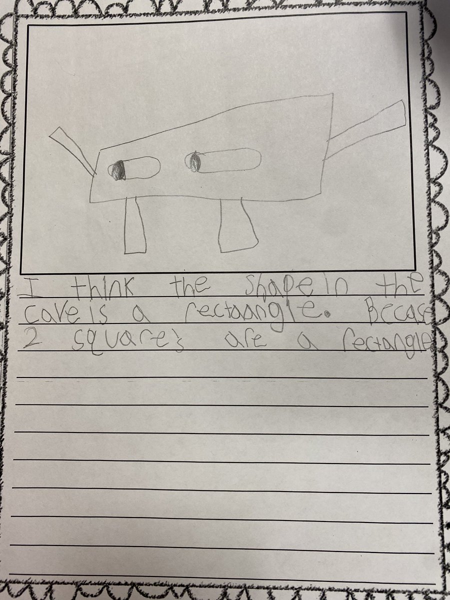 Ms_Silverboard's tweet photo. After completing the shape trilogy by @macbarnett and @burstofbeaden we brainstormed who that mystery shape could be?! But our running theory is that square is a lot sneakier than we think 😉 Such a fun literacy connection to our geometry unit! https://t.co/UC08Iq6jpv
