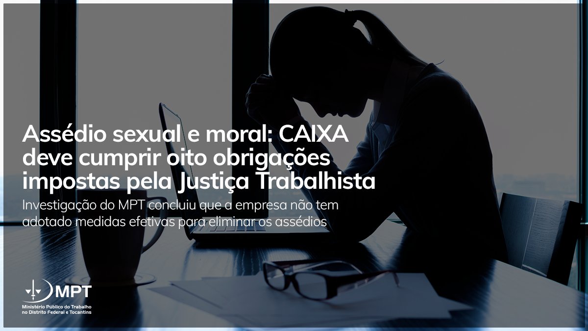 O MPT no Distrito Federal impetrou mandado de segurança, com pedido de liminar, com objetivo de cassar a Decisão do Juízo da 10ª Vara do Trabalho de Brasília que negou a tutela de urgência requerida na Ação Civil Pública.

Saiba mais: link.mpt.mp.br/OfZsfxd
