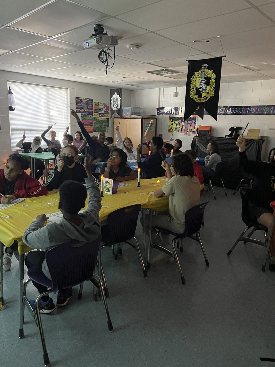 GEEKED out during Math Quidditch in Mrs. Shoemaker’s Algebra class today 🤓🧙🏼‍♀️such an engaging and SpoOOooOOOooKy way to review!