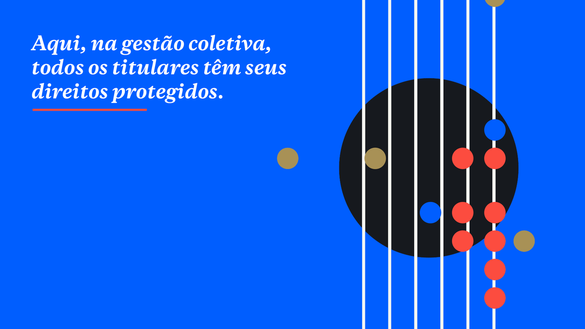 A gestão coletiva protege os direitos autorais de todos os titulares, independentemente da idade, mas, é essencial que eles sejam filiados a uma das 7 associações que formam o Ecad: Abramus, Amar, Assim, Sbacem, Sicam, Socinpro e UBC.
