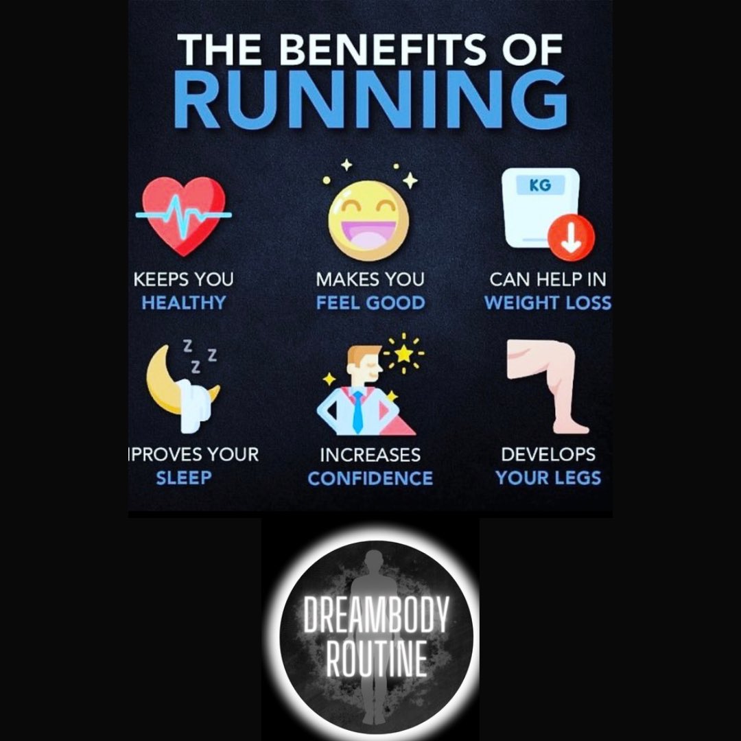 DreambodyR's tweet photo. The benefits of running! 🏃
.
.
#runner #runningworkout #gymlifestyle #gymtips #workouttips https://t.co/upliL3ss2j