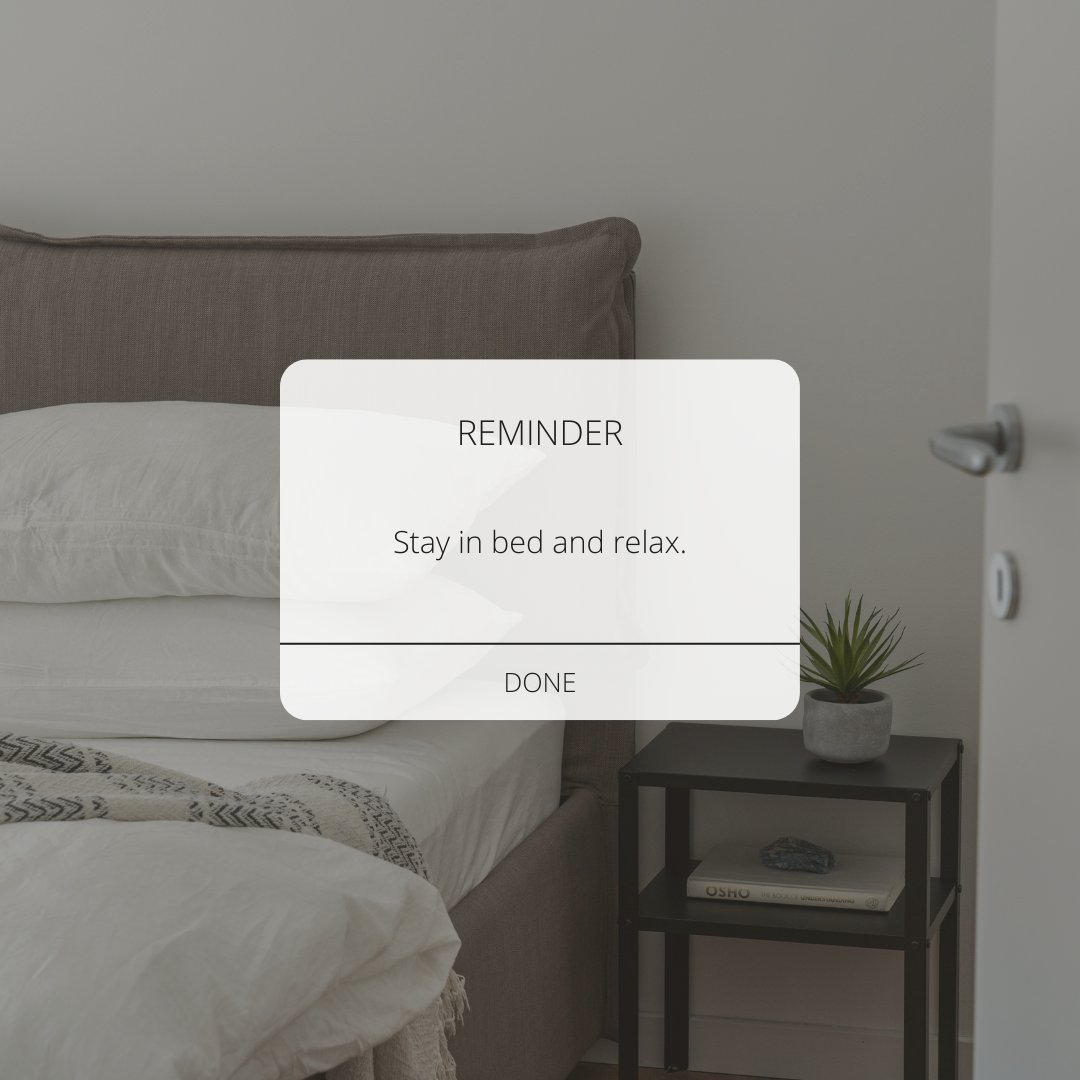 PureEnergyRest's tweet photo. A friendly reminder to let yourself sleep in and enjoy yourself this weekend. https://t.co/e6CrIUYSet