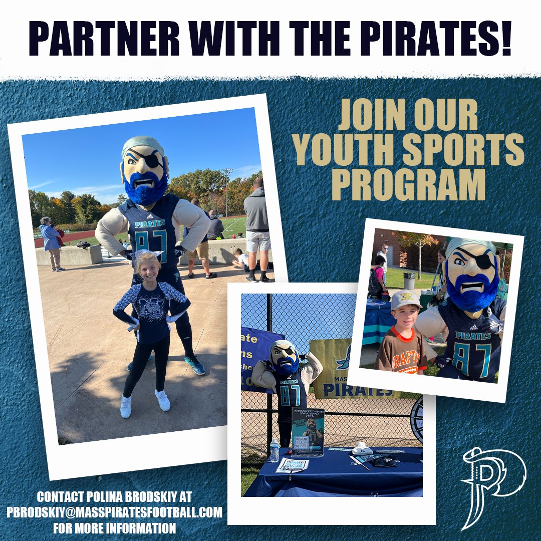 Want Arthur the Pirate at your games? Join our youth sports program and enjoy a variety of perks that benefit your players and their families. Reach out to pbrodskiy@masspiratesfootball.com for more information! #youthsports #youthfootball #football #youthprograms #IFL @IndoorFL