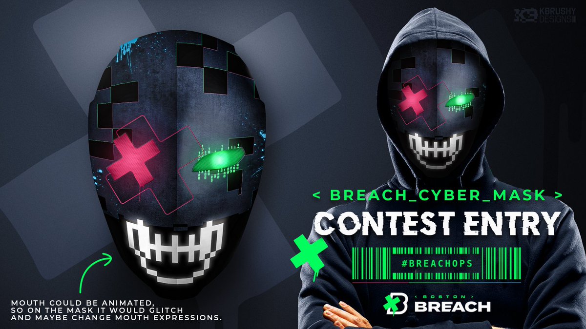 M80Boston's tweet photo. MASK GRAND FINALS VOTE π³οΈ
@DesignedByTitan (left) VS @KBrushyy (right)
You have 24 hours to vote for your favorite of these two masks. Poll is in the replies below, best of luck! #BreachOps https://t.co/A7byYNuhHo
