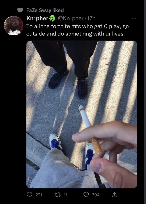 O6bss's tweet photo. @FaZeSway Y’all mfs missing the joke https://t.co/UULP8hp2CI