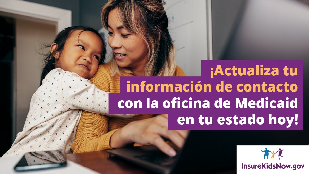 CuidadoDeSalud.gov on Twitter "Ayuda a mantener a tus niños con cobertura actualizando tu