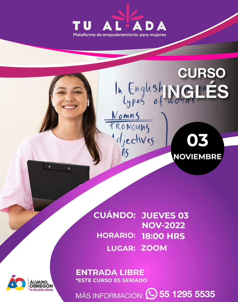 Tu_Aliadamx's tweet photo. Vecinas de Álvaro Obregón, estamos por dar inicio a la segunda generación de Tu Aliada, Plataforma de empoderamiento para mujeres.
Informes y registro al +52 55 1295 5535 https://t.co/J1H4pKNpDk