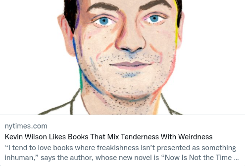 If you're vibing with Kevin Wilson's "By the Book" interview, may we recommend the book he selected for our short story prize: THE GREAT AMERICAN EVERYTHING by Scott Gloden.

Preorder now! hubcity.org/greatamerican

The interview: nytimes.com/2022/10/27/boo…
