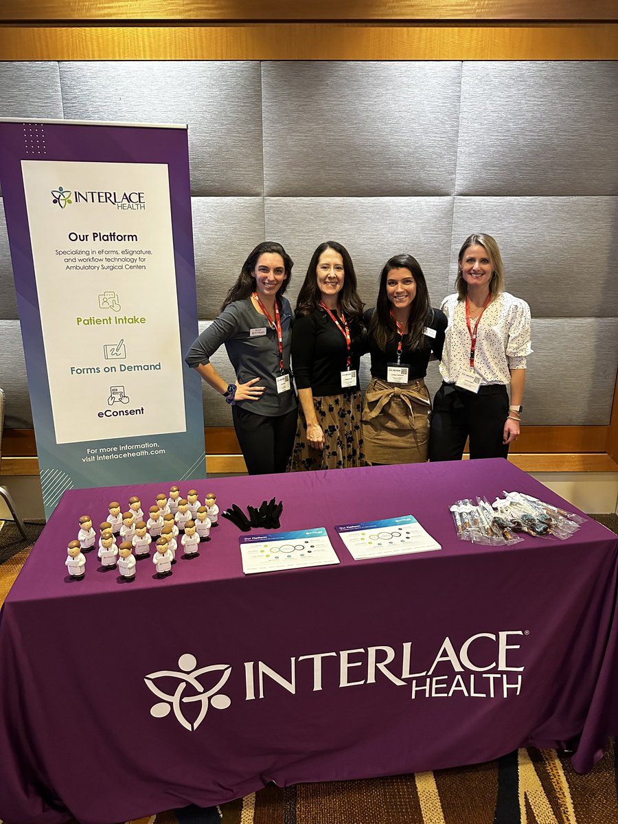 InterlaceHealth's tweet image. Kicking off Becker’s Annual ACS Meeting in Chicago! Visit us in the foyer (1f) to learn more about our #eForm &amp;amp; #eSignature solutions for ASCS and grab a sweet treat! 

@BeckersASC 

#BeckersHealthcare #HealthIT