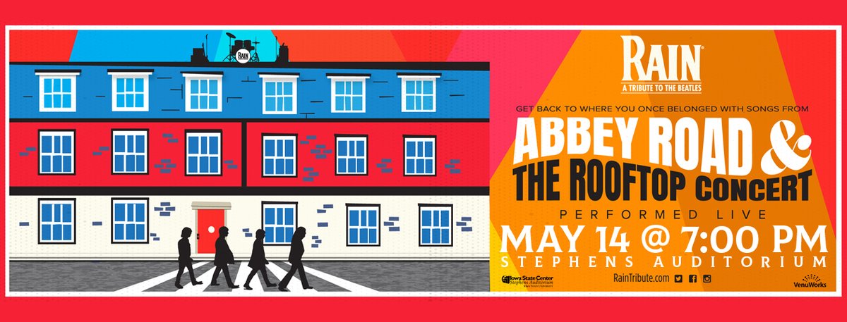 Tickets are ON SALE NOW for RAIN - A Tribute To The Beatles on Sunday, May 14 at 7 PM. This note-for-note theatrical event will be sure to blow your mind and is labeled, "The next best thing to seeing the Beatles!" Get your tickets here: bit.ly/3zmPBpG