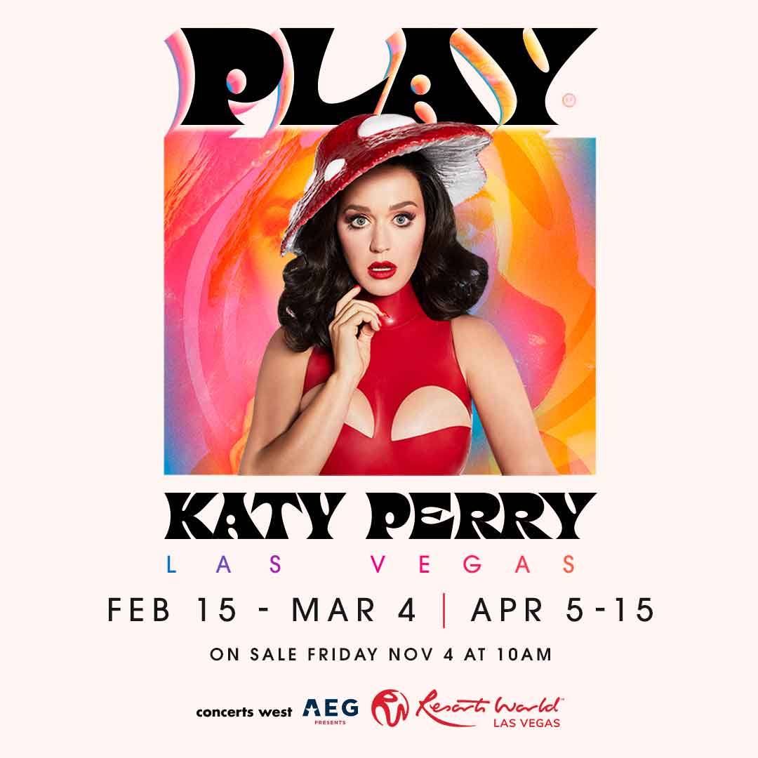 JUST ANNOUNCED! @katyperry returns in 2023 to Resorts World Theatre in #LasVegas and we can't contain our excEYEtement! 👀 Tickets on sale Friday, Nov. 4 at 10 a.m. PST only at axs.com/katyinvegas