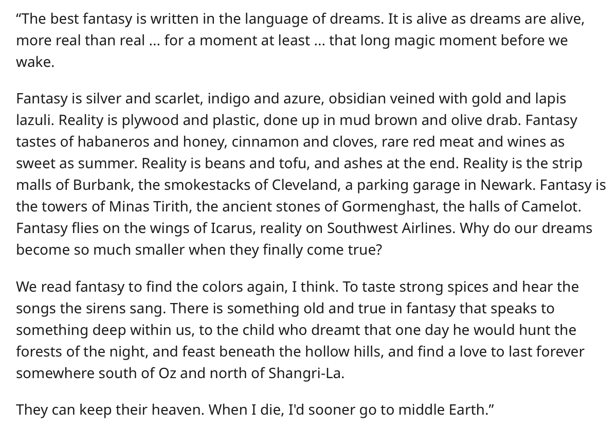 Bartlettstudio's tweet image. This GRRM quote read by @jowrotethis on the @RingerVerse . Phew, hitting all the feels.