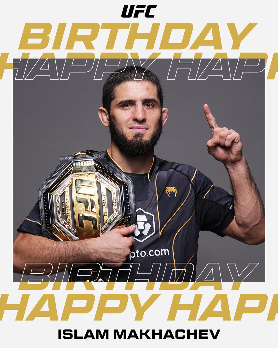 Hit like to wish the champ @MakhachevMMA a Happy Birthday 🎂🎁🥳