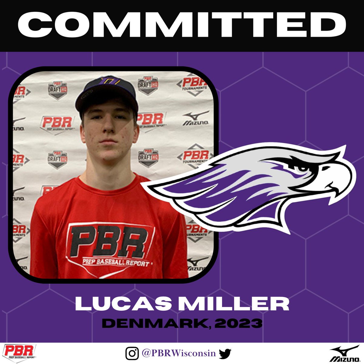 PrepBaseballWI's tweet photo. INF/RHP Lucas Miller (Denmark, 2023) commits to Wisconsin - Whitewater.

In the spring, Miller helped the Vikings to their second straight D2 state title and he is currently ranked No. 136 in Wisconsin's senior class. 

👤PROFILE: https://t.co/MrdATDZb8v https://t.co/Ibn0YGS7nI