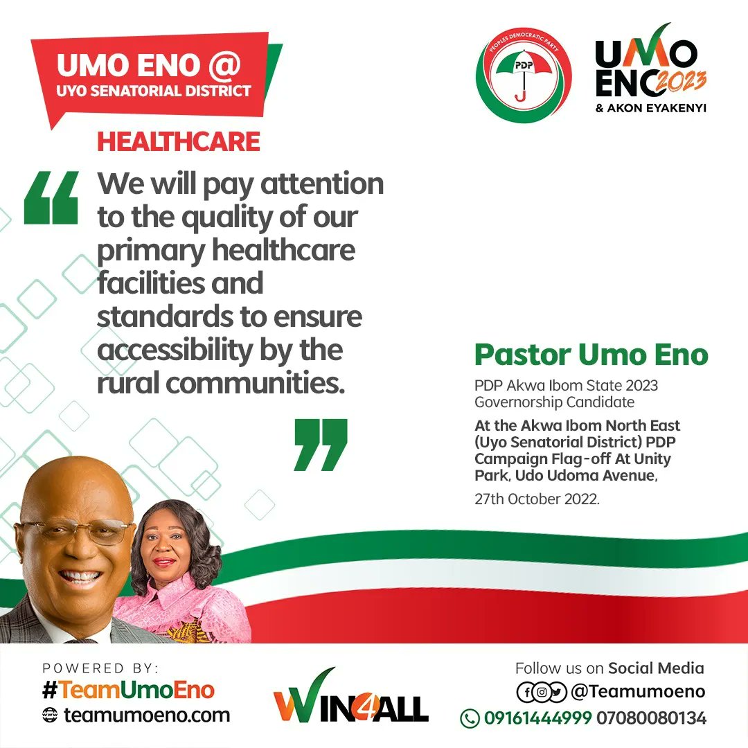 teamumoeno's tweet photo. THE WORDS OF UMO ENO
AT THE UYO SENATORIAL DISTRICT RALLY.
AKWA-IBOM ARISE AND SHINE.
VOTE UMO ENO & AKON EYAKENYI FOR GOVERNOR & DEPUTY GOVERNOR AKWA IBOM STATE 2023.
VOTE PDP!!!
#votepdp
#ConnectingTheDots
#Win4All
#GodsMovement
#umoeno2023
#teamumoeno2023 https://t.co/RkQOP2vXTn