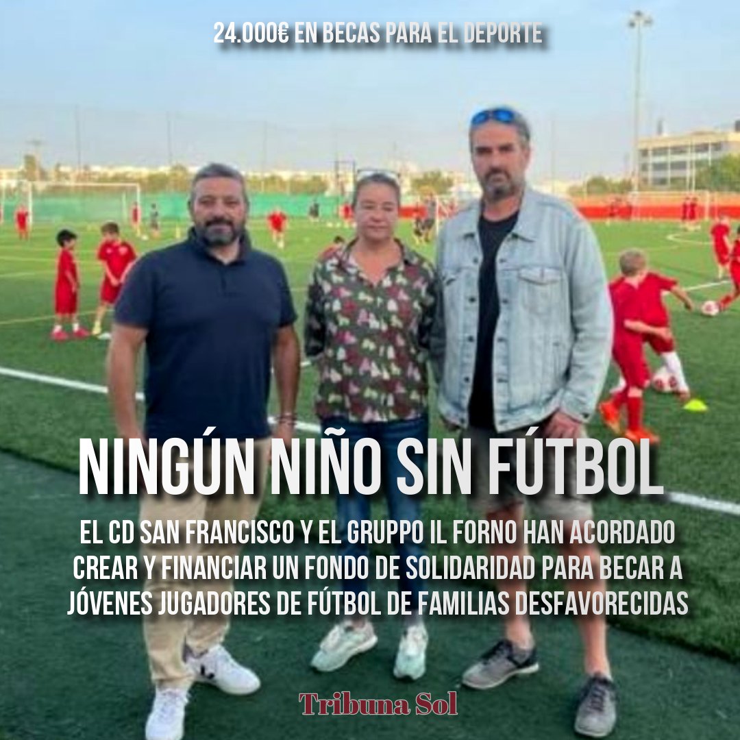👏 Una gran iniciativa en favor de las familias desfavorecidas

<a href="/cd_sanfrancisco/">CD. San Francisco</a> 🤝 Gruppo Il Forno

📲 #NingúnNiñoSinFútbol
