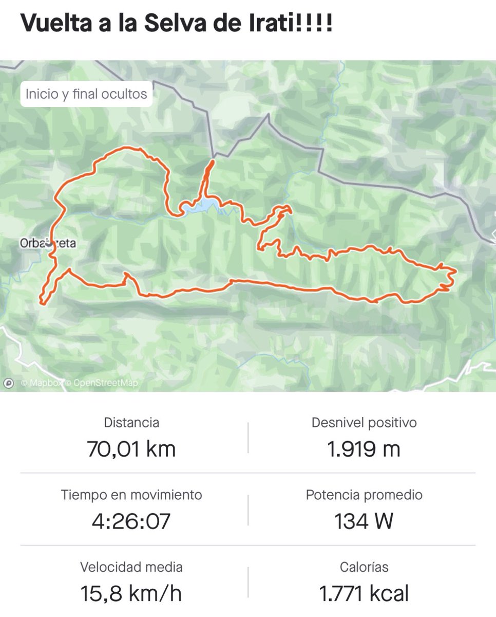 RikiAbad's tweet photo. Un día por la Selva del Irati y la Sierra de Abodi no defrauda😍
Espectacular vuelta a la Selva del Irati con casi cinco horas de pedaleo, 70 Km y 1.900 metros➕
Esos días que quedan guardados para siempre!!!!
#selvairati #abodi #emtb #puravida #disfrutando #trek #trekfuelexe https://t.co/fwNVYjFncq