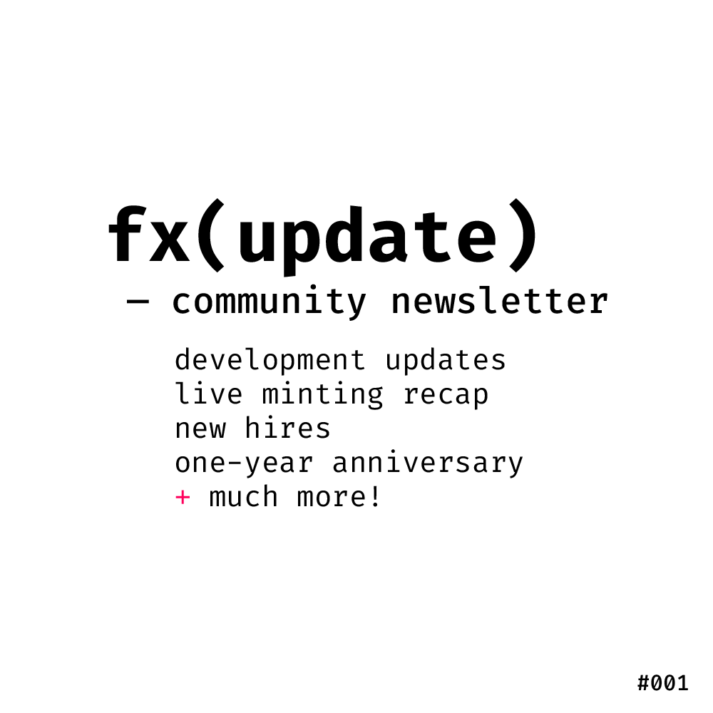 Fxhash On Twitter рџ Fx Update 001 We Ve Rolled Out A Huge Batch Of