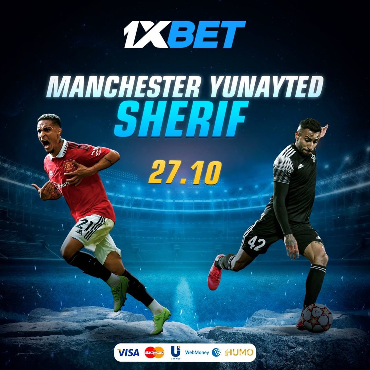🔥💰Catch up Manchester United and Sherif showdowns with 1xBet!. United's Europa League campaign continues against FC Sheriff at Old Trafford this evening. Bet on these and other Europa League matches at 1xBet. Sign up:bit.ly/3CvV1PM Promo code: HAJIAY