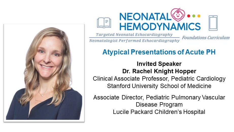 Join us on November 2nd @ 2pm ET for the next TNE/NPE Foundations Curriculum lecture. Dr. Rachel Knight Hopper from @StanfordPeds will be presenting on Atypical Presentations of Acute Pulmonary Hypertension. Click here to register: us02web.zoom.us/webinar/regist… #neoTwitter #NeoEBM