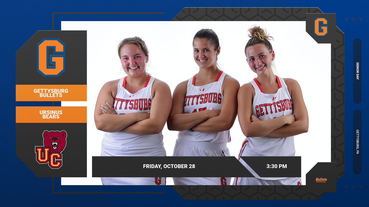 gburgbullets's tweet photo. Join field hockey for their senior day this afternoon! The team will play their final game of the season against Ursinus on Shirk Field. Game time is 3:30 p.m. πΆπ·#GoBullets #BulletsFH https://t.co/fzLosfK3At